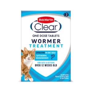 Bob Martin Clear 2 in 1 Wormer Tablets for Cats & Kittens