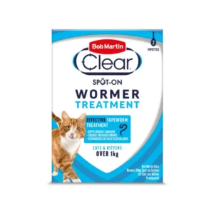 Bob Martin Clear Spot-On Wormer for Cats & Kittens - 2 Pipettes