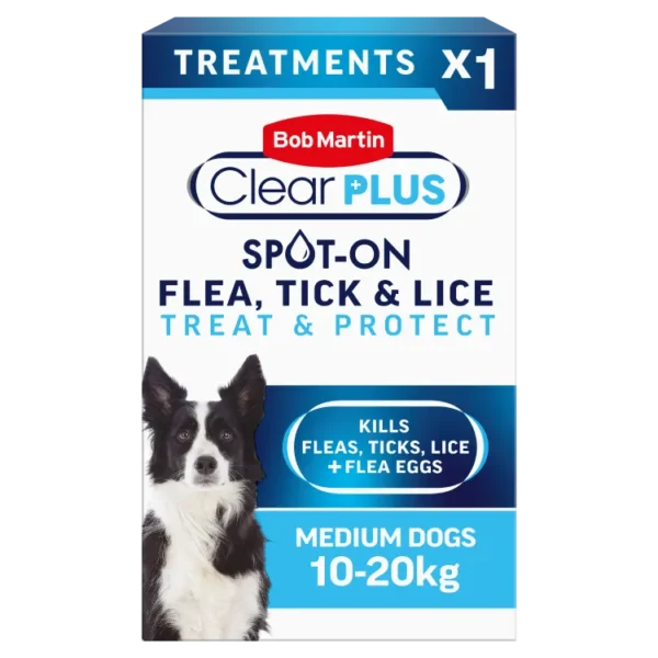 Bob Martin Clear Plus Spot-On for MEDIUM Dogs - 1 Pipette