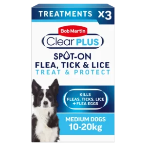 Bob Martin Clear Plus Spot-On for MEDIUM Dogs - 3 Pipettes