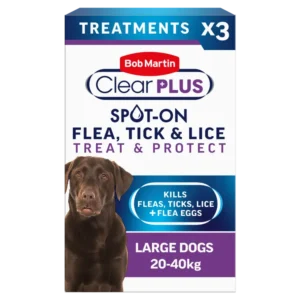 Bob Martin Clear Plus Spot-On for LARGE dogs - 3 Pipettes