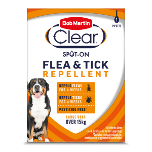 Bob Martin Clear Pesticide Free Repellent Spot-On for LARGE Dogs - 1 Pipette