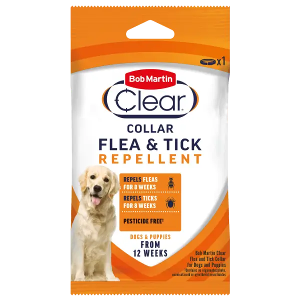 Bob Martin Clear Flea & Tick Repellent Collar for Dogs