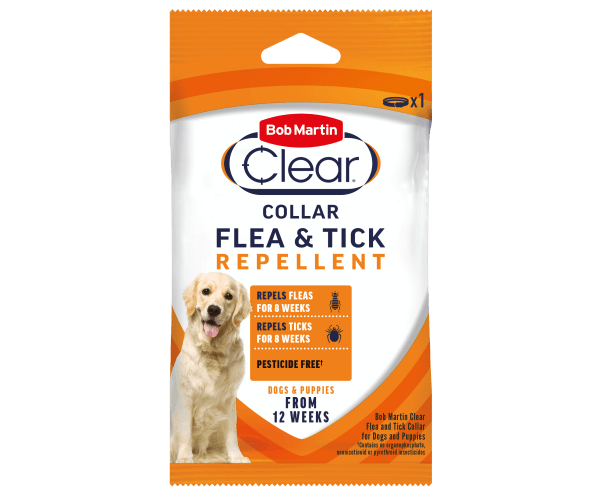Bob Martin Clear Flea & Tick Repellent Collar for Dogs