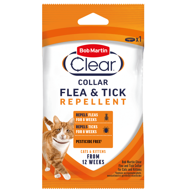 Bob Martin Clear Flea & Tick Repellent Collar for Cats