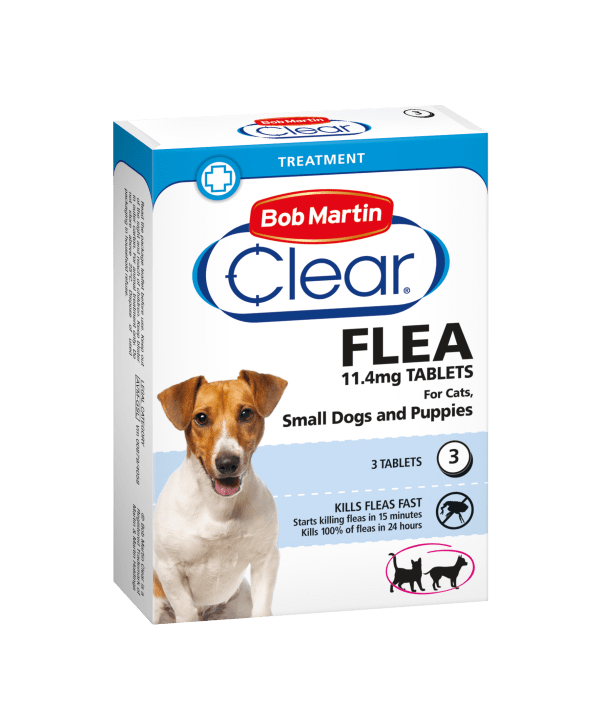 Bob Martin Clear Flea Tablets for Small Medium Dogs Pack of 3 Bob Martin