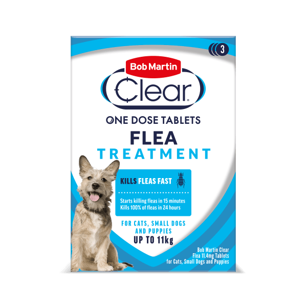 Bob Martin Clear Flea Tablets for SMALL Dogs & PUPPIES - Pack of 3