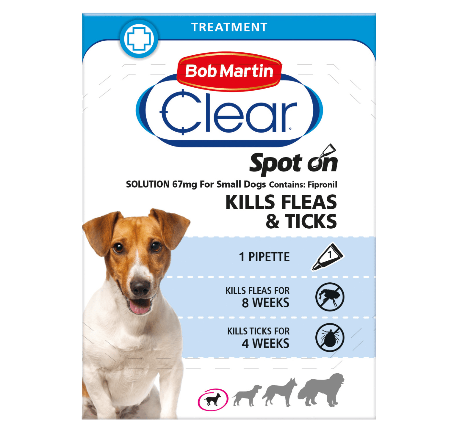 Bob Martin Spot On Für Große Hunde Bob Martin Clear Spot-On for SMALL Dogs - 1 Pipette - Bob Martin