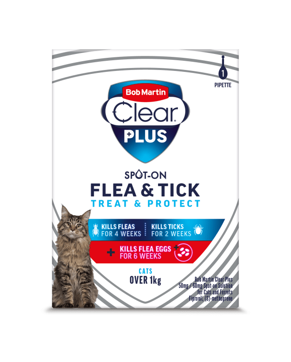 Bob Martin Clear Plus Spot-On for Cats & Ferrets - 1 Pipette