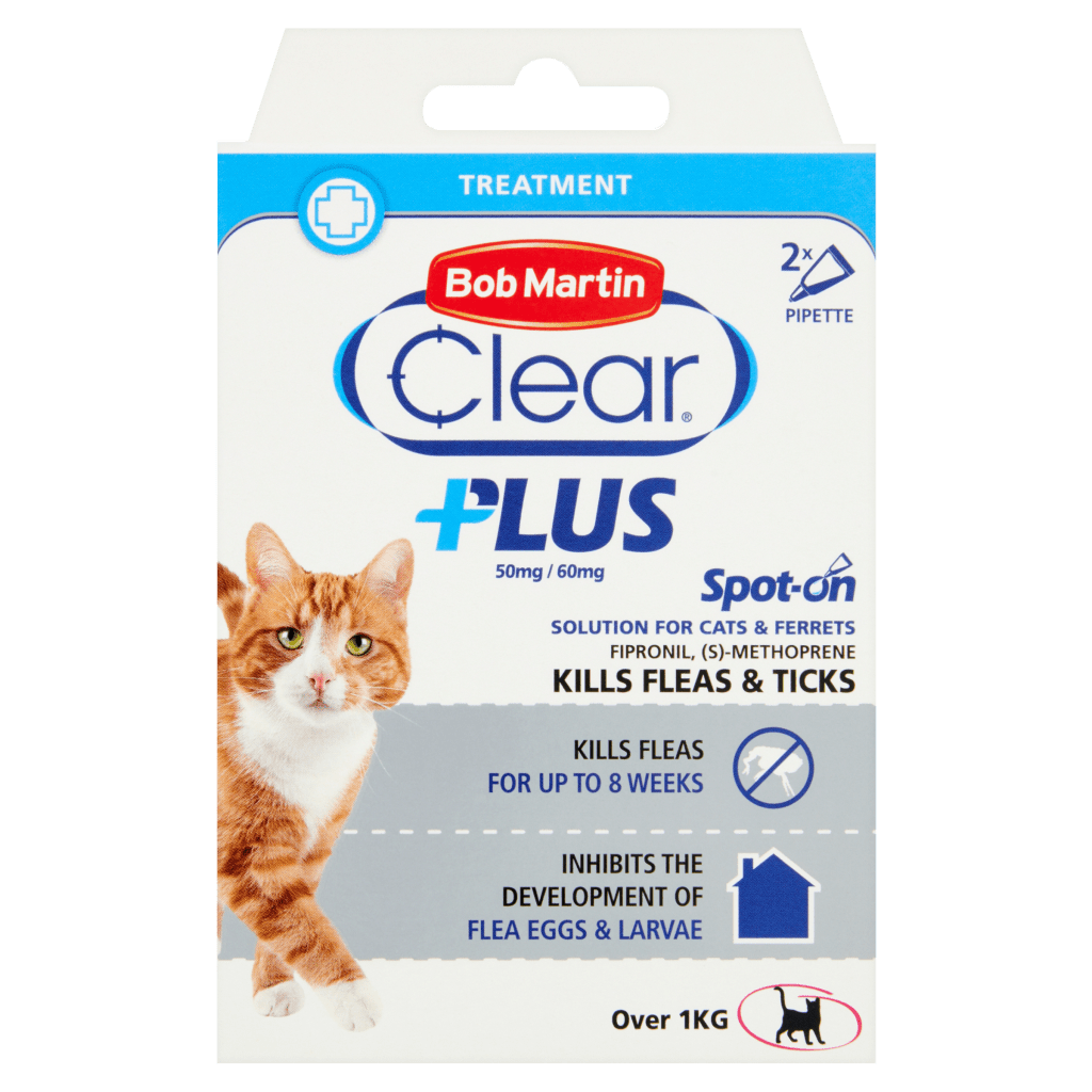 Flea & Tick Treatment & Prevention for Cats Bob Martin