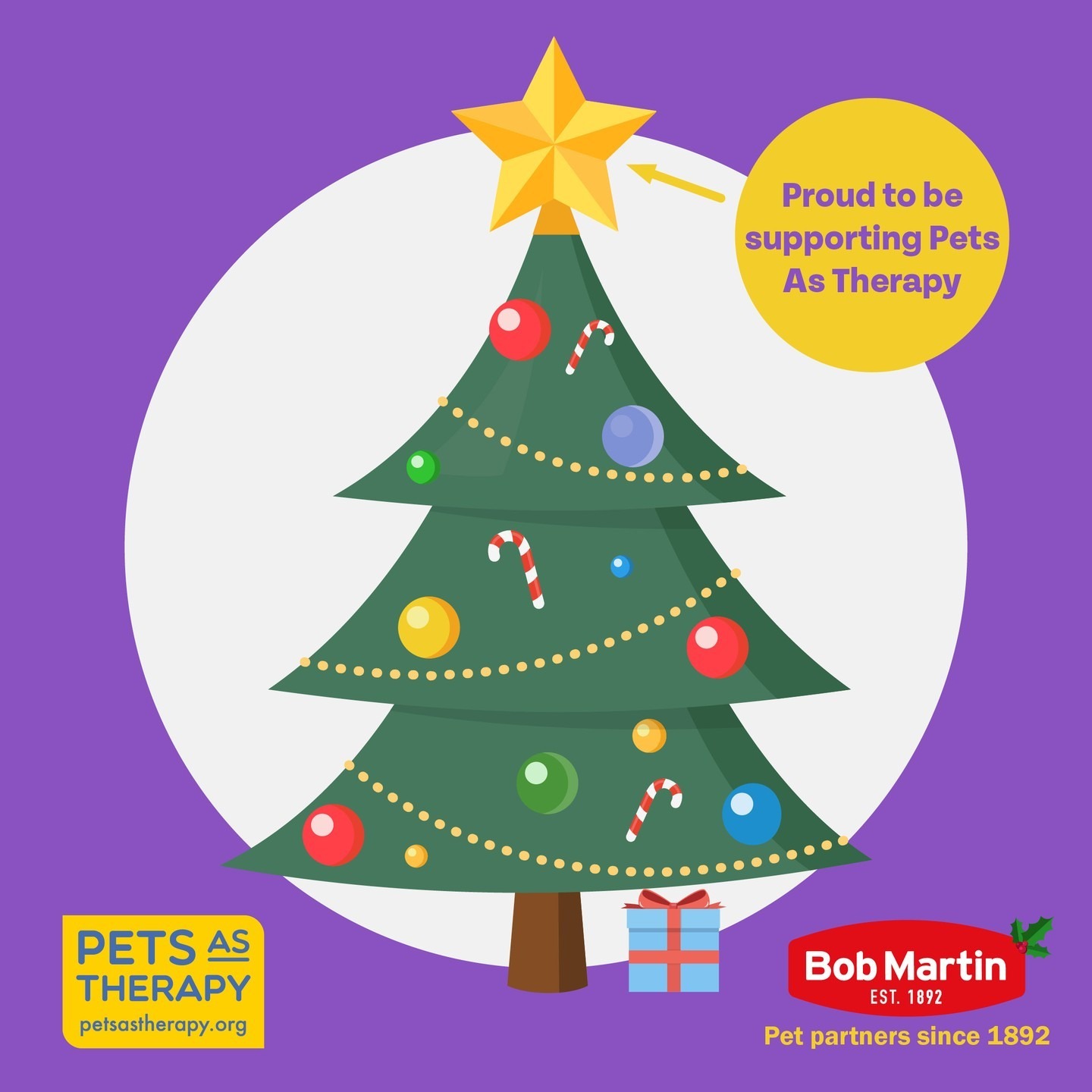 Every year our charity partner @petsastherapy_uk do a ‘Virtual Christmas Tree’ to raise funds and supporters can ‘sponsor’ a light, bauble, present etc. in exchange for a donation.

We are delighted to say that we have sponsored the star on the top of the tree and would welcome any of our followers who would like to support this fantastic charity, to do so via the link in our bio.

Pets As Therapy is a national charity providing temperament-assessed therapy animals via a nationwide network of volunteers, enhancing the health and wellbeing in the community through its visiting service within schools, hospitals and care homes.

.
.
.
#BobMartin #PetHealthcare #Flea #Worm #Dog #Cat #SpotOn #Pets #PetsOfInstagram #PetCare #PetTips #PetHealth #HealthyPets #ActivePets #TherapyDog #PetsAsTherapy #DogLovers #Volunteer