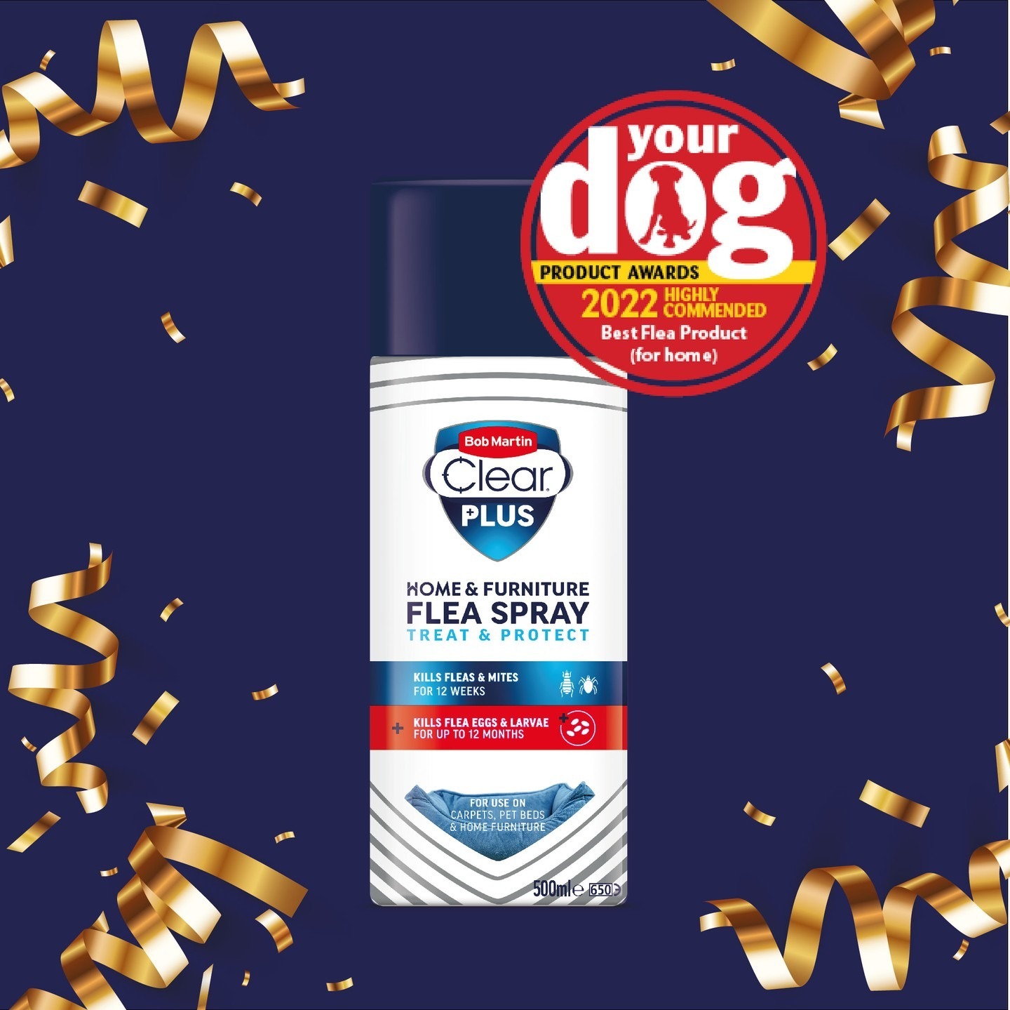 We are super proud to announce that our Clear Plus Spray has been presented a Highly Commended Award for Best Flea Product in the Your Dog Product Awards 🙌 Thank you so much to everyone who voted for us! 

#BobMartin #PetHealthcare #Flea #Worm #Dog #Cat #SpotOn #Pets #PetsOfInstagram #PetCare #PetTips #PetHealth #award