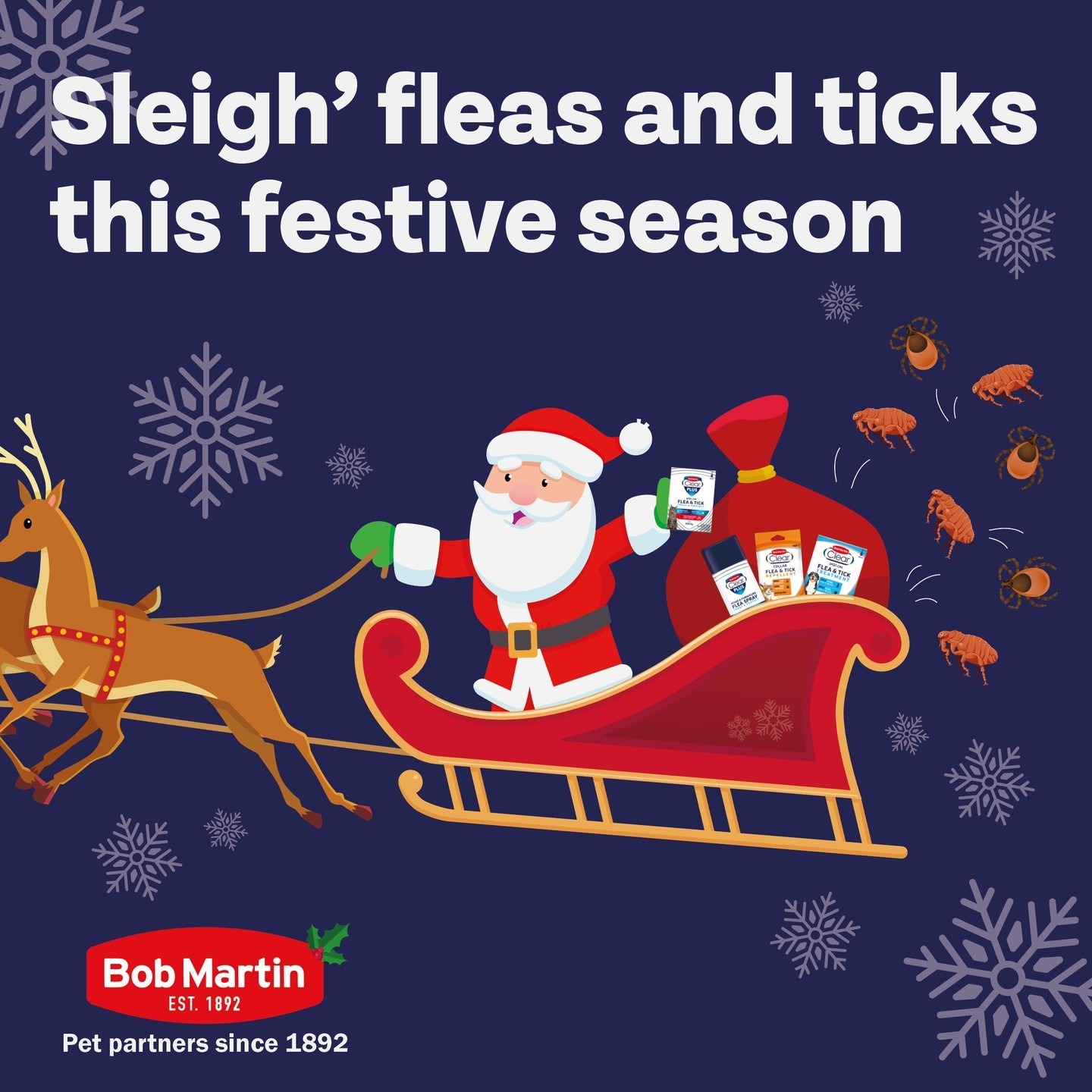 Sleigh those dreaded fleas this festive season with Bob Martin’s vet strength flea treatment! Approved by Santa Paws 🎅
#BobMartin #PetHealthcare #Flea #Worm #Dog #Cat #SpotOn #Pets #PetsOfInstagram #PetCare #PetTips #PetHealth #HealthyPets #ActivePets