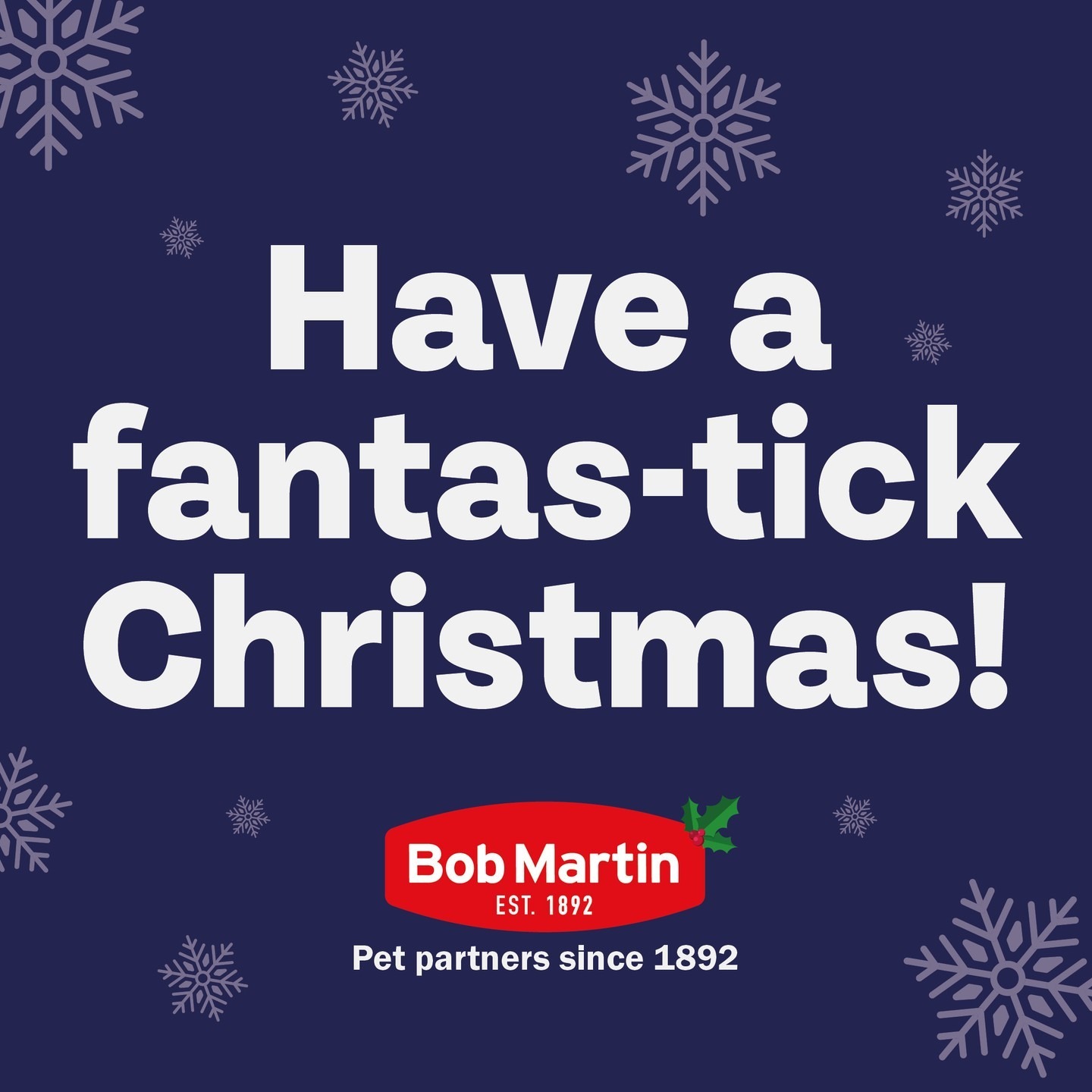 We hope you have the best Christmas ever! Our team will be taking a break over the Christmas holiday, but all messages will be replied to upon our return on 4th January.
If you are worried about your pet’s health during this time, please do not hesitate to contact a veterinary professional.
#BobMartin #PetHealthcare #Flea #Worm #Dog #Cat #SpotOn #Pets #PetsOfInstagram #PetCare #PetTips #PetHealth #HealthyPets #ActivePets