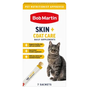 Bob Martin Cat Supplement Skin & Coat Care- front of box