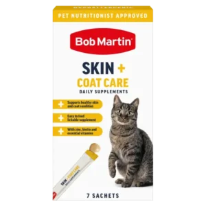 Bob Martin Cat Supplement Skin & Coat Care- front of box