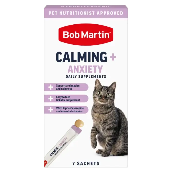 Bob Martin Cat Supplement Calming & Anxiety- front of box