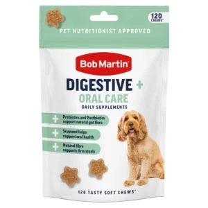 Bob Martin Dog Supplement Digestive + Oral Care 200g- front of pack