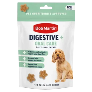 Bob Martin Dog Supplement Digestive + Oral Care 200g- front of pack