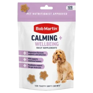 Bob Martin Dog Supplement Calming + Wellbeing 200g- front of pack